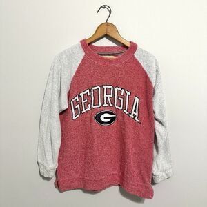 Pressbox UGA Sweatshirt Womens Small Oversized Comfy Vintage Georgia Bulldogs